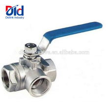 6 Threaded Cf8m Three Part M 58 Panel Mount Automatic Rubber Inflation 1000wog Ss 3 Way Ball Valve